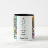 美しいTiffanyの孔雀のマグのファインアートがあること マグカップ (中央)