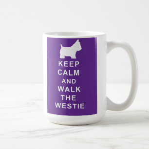 美しいWestieは穏やかな歩行のWestieのマグの誕生日を保ちます コーヒーマグカップ
