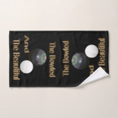 美しおもしろいいハンドタオルのボーリングされた芝生のボウル ハンドタオル (ハンドタオル)