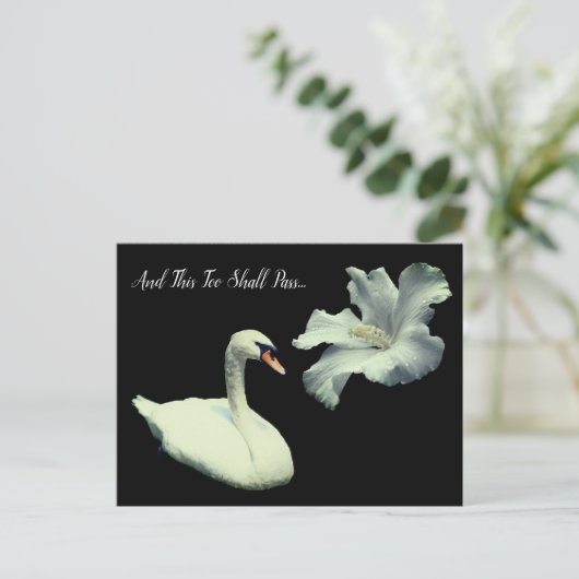 美しきものは過ぎ去る スワン インスピレーション ポストカード (スタンド正面)