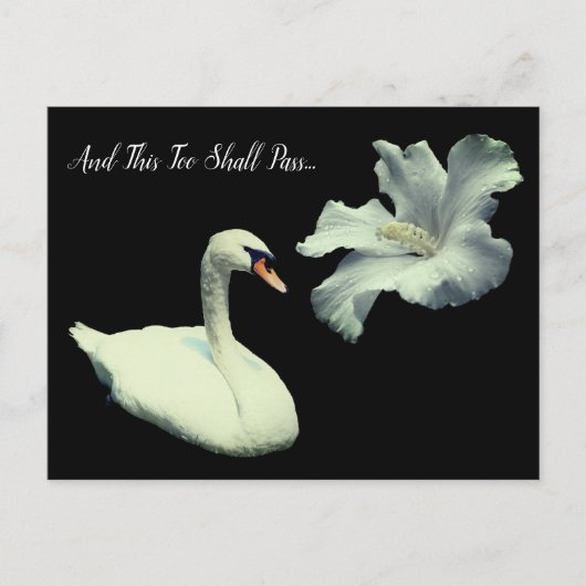 美しきものは過ぎ去る スワン インスピレーション ポストカード (正面)