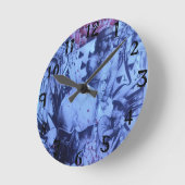 美しくすばらしいヒップホップの都市芸術的なプロダクト ラウンド壁時計 (傾斜)