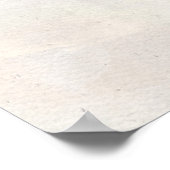 美しくてかわいい遊び好きな子猫の水彩画 ポスター (角)