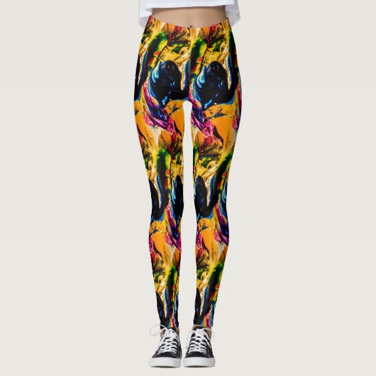 美しくはっきりした レギンス (正面)