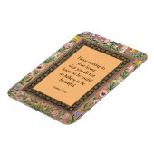 美しくも役に立つ、ウィリアム・モリスの引用。 マグネット (左側)