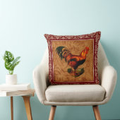 美しくエレガントな田舎風の雄鶏 クッション (椅子)