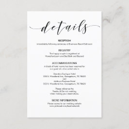 美しくエレガントな結婚式はエンクロージャカードを詳しく述べます エンクロージャーカード