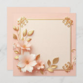 美しくエレガントに 招待状 (正面/裏面)