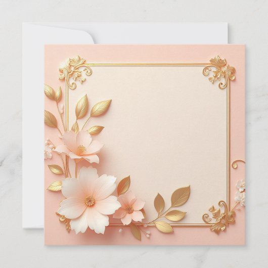 美しくエレガントに 招待状 (正面)