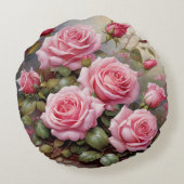 美しくエレガントバラ ラウンドクッション (裏面)