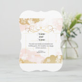 美しくエレガントパステル結婚ズ 招待状 (スタンド正面)