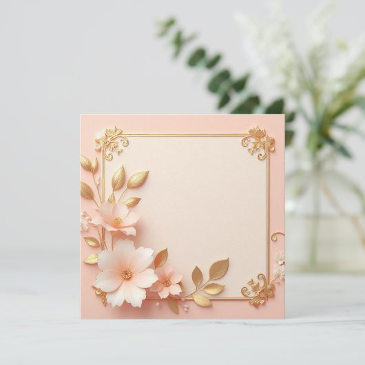 美しくエレガント 招待状 (スタンド正面)