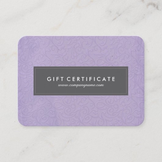 美しくカスタマイズ可能なギフト券 割引カード (正面)