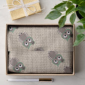 美しくカラフルで素朴でカスタムなフクロウ 薄葉紙 (ギフト)