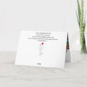 美しくカラフル素晴らしいデンマークのグリーティングカード カード (裏面)