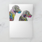 美しくカラフル素晴らしいデンマークのグリーティングカード カード (内部)