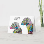 美しくカラフル素晴らしいデンマークのグリーティングカード カード (正面)