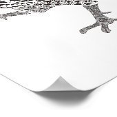 美しくカラフル雄鶏のポスター11"x14" ポスター (角)