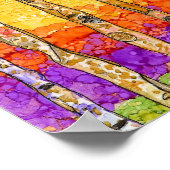 美しくカラフル《植物》アスペンの木のポスター – 14"x11" ポスター (角)