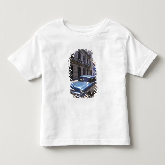 美しくクラシックなシボレー車を トドラーTシャツ (正面)