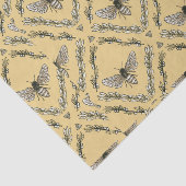 美しくシックな手描きの蜂パターン 薄葉紙 (詳細)