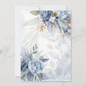 美しくシンプルな結婚式の招待状。 招待状 (裏面)