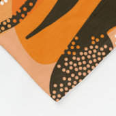 美しくシームレスな虎の柄、桃色 フリースブランケット (角)