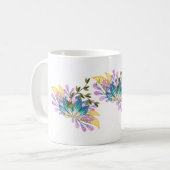 美しくデザインされたティーカップイラストレーションの偉業 コーヒーマグカップ (正面左)