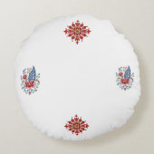 美しくデザインされたラウンド装飾用クッション – 居心地の良い。 ラウンドクッション (裏面)