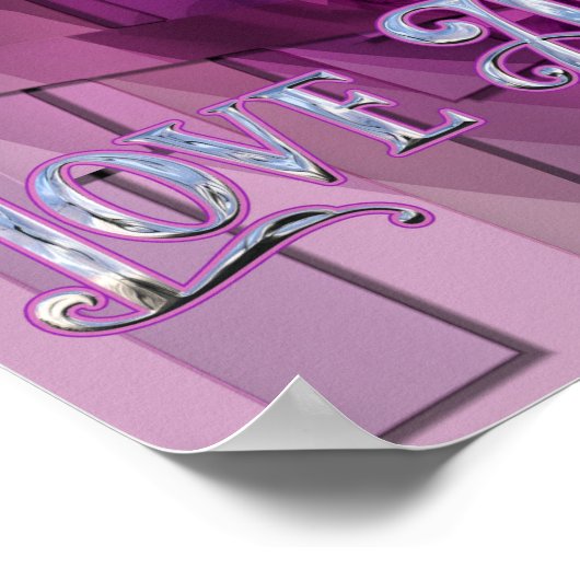 美しくデザインされた愛が常に勝つ ポスター (角)