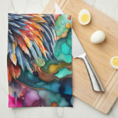 美しくハゲカラフルのイーグルキッチンタオル キッチンタオル (四つ折り)