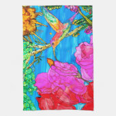 美しくハミングバカラフルードキッチンタオル キッチンタオル (縦)