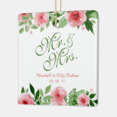 美しくパーソナライズな花の結婚式|のオーナメント セラミックオーナメント (左)