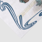 美しくビクトリアンなファッションの女性decoupage 薄葉紙 (詳細)