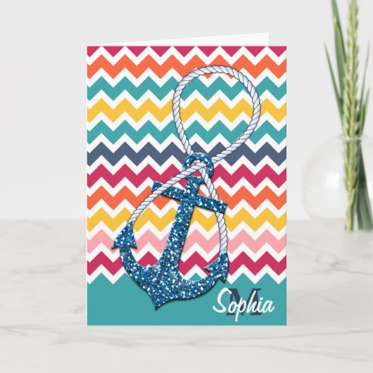 美しくフェイクなグリッターの航海のないかりの無限 カード (正面)