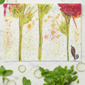 美しくポピーカラフルなキッチンタオル キッチンタオル (折り畳み)