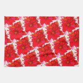 美しくポピーカラフルの花キッチンタオル キッチンタオル (横)