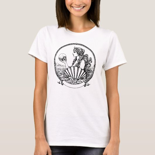 美しくメランコリックなギリシャの女神アフロディテ Tシャツ (正面)