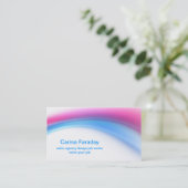 美しくモダンでエレガントな名刺 名刺 (スタンド正面)