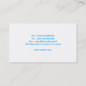 美しくモダンでエレガントな名刺 名刺 (裏面)