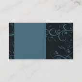 美しくモダンなカールのデザイン 名刺 (裏面)