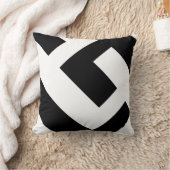 美しくモダンな白黒 クッション (ブランケット)
