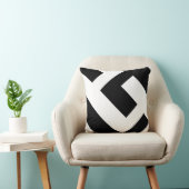 美しくモダンな白黒 クッション (椅子)