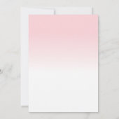 美しくモダンな花のリースの最初聖餐 招待状 (裏面)