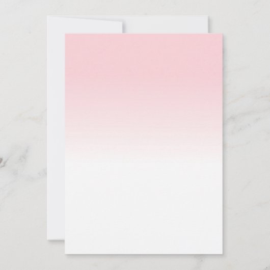 美しくモダンな花のリースの最初聖餐 招待状 (裏面)