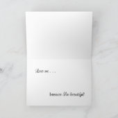 美しくロシアのな青猫の挨拶状 カード (内部)