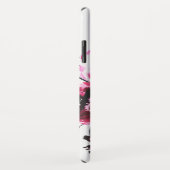 美しく不機嫌なヴィンテージの水彩画のピンクの花柄 Case-Mate iPhoneケース (裏面/右)