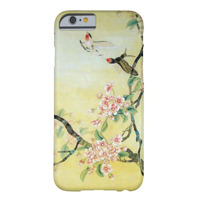 美しく中国のな鳥および花のアートワーク Case-Mate iPhoneケース (裏面)