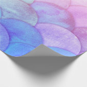 美しく人魚カラフルの娘はかりで測 ラッピングペーパー (角)