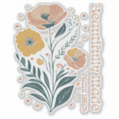 美しく作られた詩編ボホクリスチャンインスピレーション シール (正面)